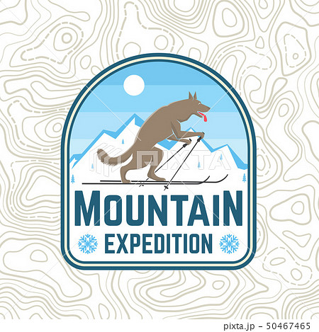 Mountain expedition patch. Vector. Concept for shirt or badge, print, stamp or tee. Vintage Mountain expedition patch. Vector. Concept for shirt or badge, print, stamp or tee. Vintage 50467465