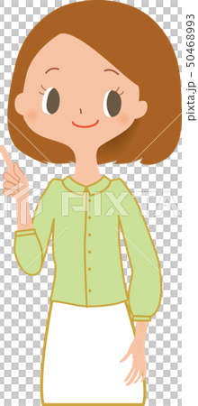 Pointing girl 50468993