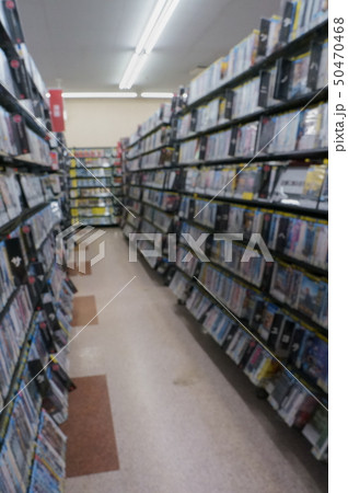 Blur image of a video store 50470468