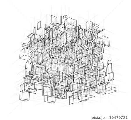 Vector abstract boxes background 50470721