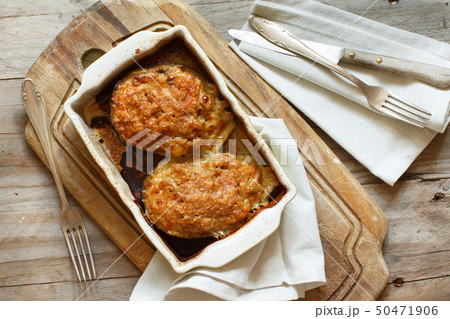 Stuffed eggplant from the oven Stuffed eggplant from the oven 50471906