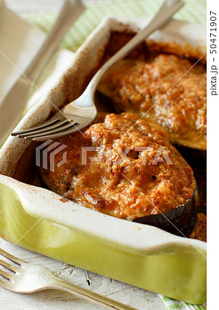 Stuffed eggplant from the oven Stuffed eggplant from the oven 50471907