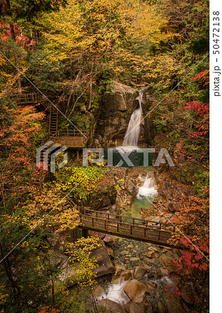 岐阜県 夕森公園 竜神の滝 紅葉 50472138