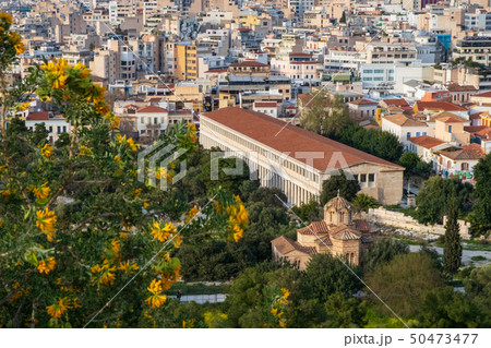 Stoa of Attalos viewed from the hill of the 50473477