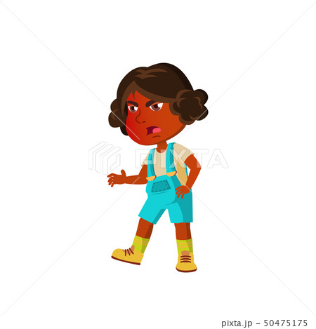 Indian Child Girl Cartoon Isolated Vector Illustration Indian Child Girl Cartoon Isolated Vector Illustration 50475175