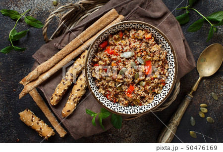 Tricolor Quinoa and Vegetables  stew 50476169