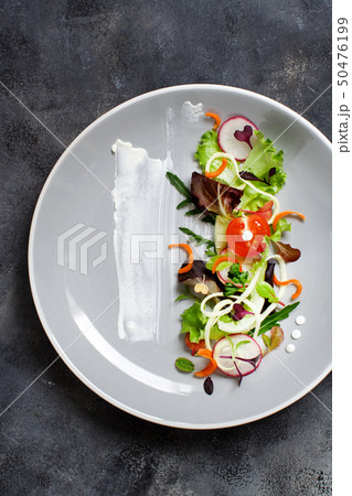 Green salad with microgreens Green salad with microgreens 50476199