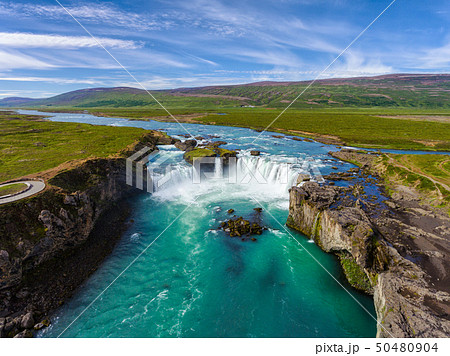 The Godafoss waterfall in north Iceland. 50480904
