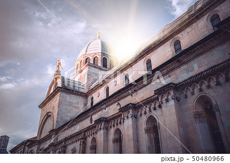 Cathedral of St James in Sibenik, Croatia. 50480966