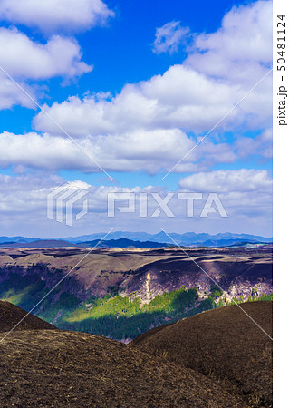 大観峰　野焼き後の風景　【熊本県阿蘇市】 50481124