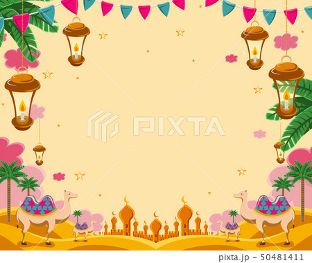Exotic arabic desert scenery 50481411