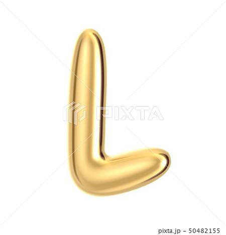 Golden foil alphabet L Golden foil alphabet L 50482155