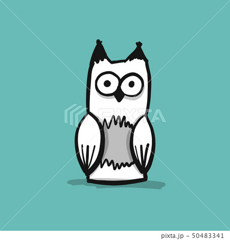 Forest owl character, sketch for your design Forest owl character, sketch for your design 50483341