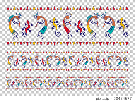 ココペリ ゲッコー レッド系のイラスト素材