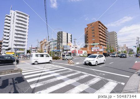 名古屋市中川区高畑　高畑交差点と名古屋市営地下鉄　高畑駅2番出入り口 50487344