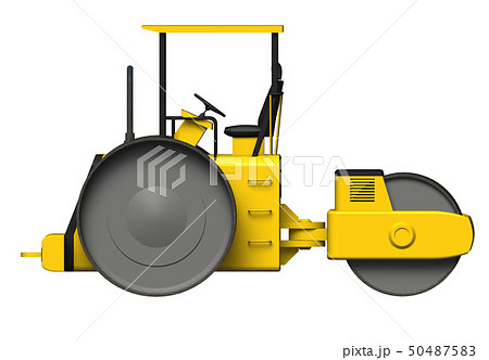 ロードローラーのイラスト素材