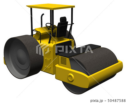 ロードローラーのイラスト素材