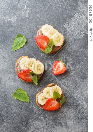 Delicious sandwiches with chocolate nougat, Delicious sandwiches with chocolate nougat, 50487656