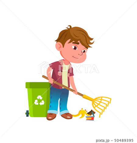 Caucasian Child Boy Cartoon Isolated Vector Illustration 50489395