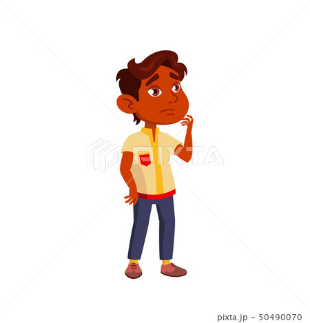Indian Child Boy Cartoon Isolated Vector... - Stock Illustration [50490070]  - PIXTA