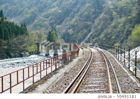 岐阜県　飛騨市神岡　レールマウンテンバイク　渓谷コース 50491181