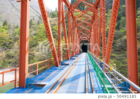岐阜県　飛騨市神岡　レールマウンテンバイク　渓谷コース 50491185