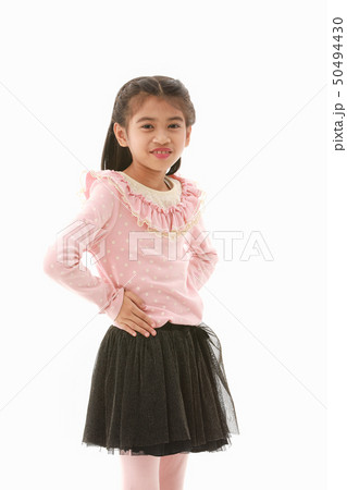 Girl on white background 50494430