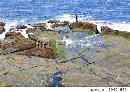 伊豆半島ジオパーク、海底火山噴火の痕跡、静岡県下田市須崎恵比須島にて 伊豆半島ジオパーク、海底火山噴火の痕跡、静岡県下田市須崎恵比須島にて 50494676