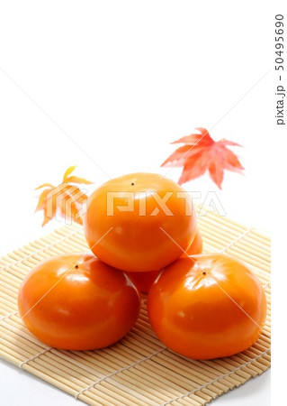 秋の味覚 柿 丸い 秋の味覚 柿 丸い 50495690