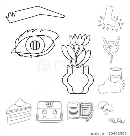 Vector design of mellitus and diabetes icon. Set of mellitus and diet stock symbol for web. 50498596