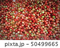Top view of fresh red juicy gooseberries 50499665