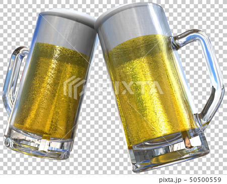 Cg 3d Png イラスト 酒 ビール 生ビール ジョッキ 乾杯 祝杯 祝 改元 令和 切り抜きのイラスト素材