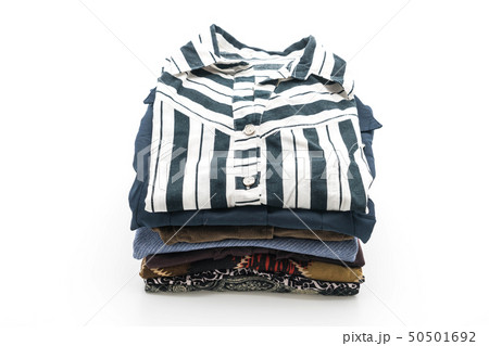 stacks of clothing on white stacks of clothing on white 50501692