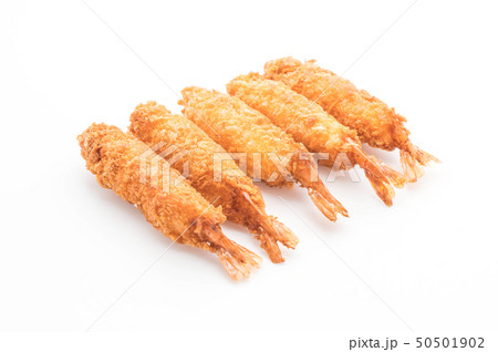 batter-fried prawns on white 50501902