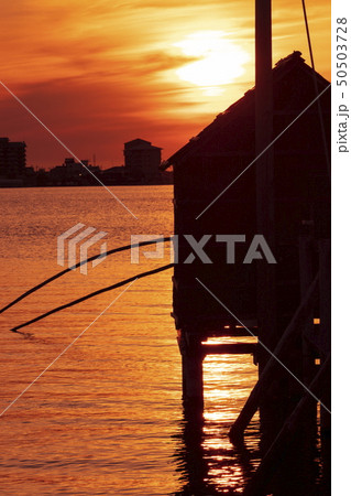 東郷湖と夕陽 東郷湖と夕陽 50503728