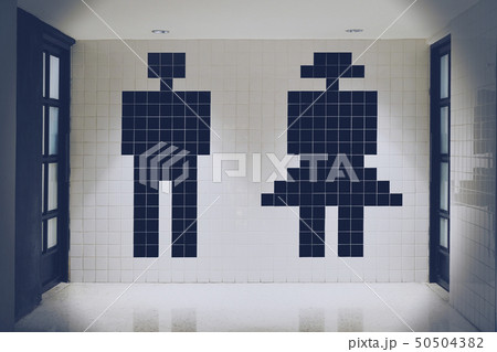 sign toilet of man and woman icon sign toilet of man and woman icon 50504382