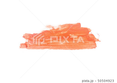 Smears of light orange color eye shadow make up 50504923