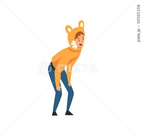 Male Entertainer in Funny Festive Costume Performing Before Kids at Birthday or Carnival Party Male Entertainer in Funny Festive Costume Performing Before Kids at Birthday or Carnival Party 50505108