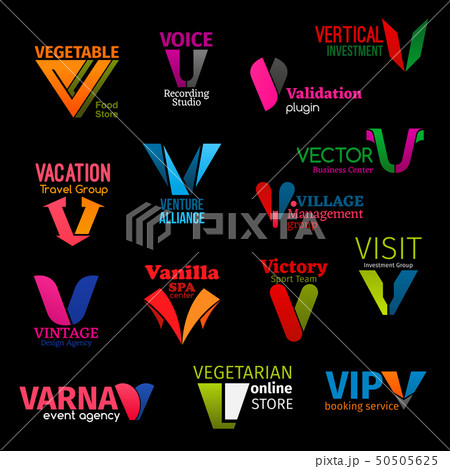 Corporate identity, letter V company symbols 50505625