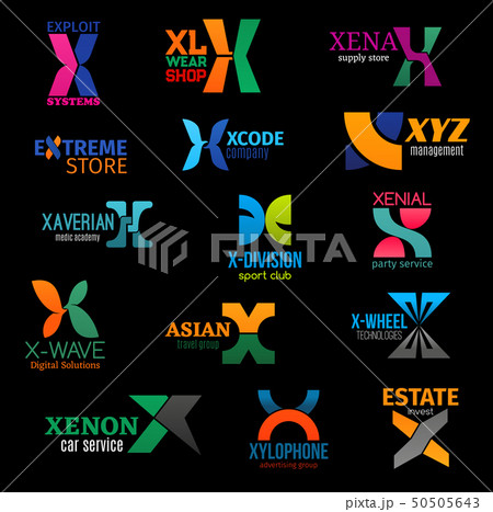X modern color trend corporate identity icons X modern color trend corporate identity icons 50505643