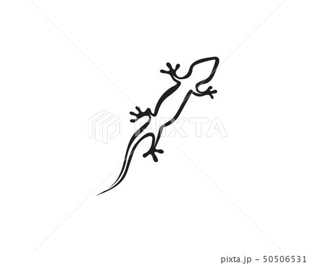 Lizard Chameleon Gecko Silhouette black 50506531