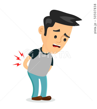 backache problems.vector flat cartoon backache problems.vector flat cartoon 50507838