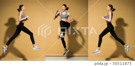 Fitness woman exercise warm up stretch arms legs Fitness woman exercise warm up stretch arms legs 50511875