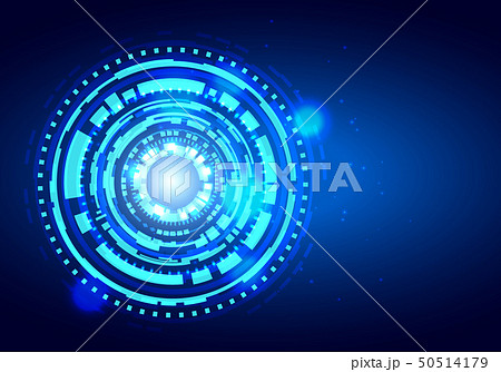 Futuristic hud interface. Shiny technology shapes 50514179