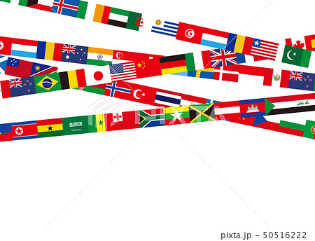 世界国旗ポスターのイラスト素材