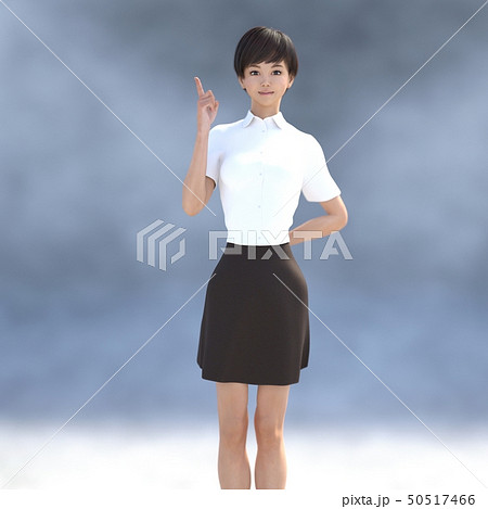 ビジネスウェアの若い女性 perming3DCG イラスト素材 ビジネスウェアの若い女性 perming3DCG イラスト素材 50517466