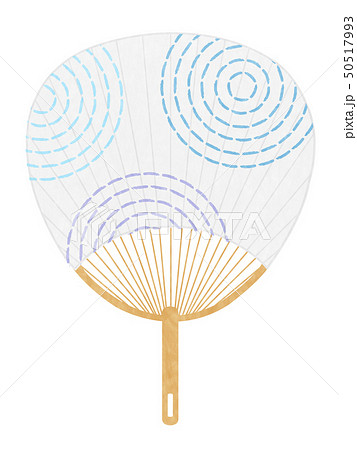 暑中見舞い　渦巻　和紙　アイコン  50517993