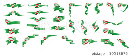 Burundi flag, vector illustration on a white background Burundi flag, vector illustration on a white background 50518676