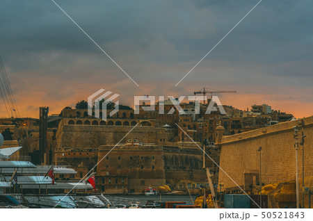 Valletta in the evening, view from Il-Birgu Valletta in the evening, view from Il-Birgu 50521843