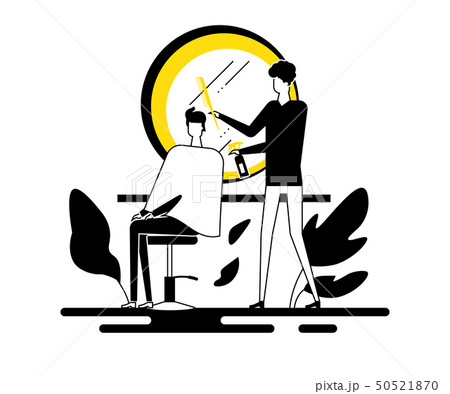 Barber shop - colorful flat design style illustration 50521870